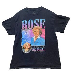 The Golden Girls Shirt Adult Large Black ROSE Nylund St OLAF‎ Streetwear Mens